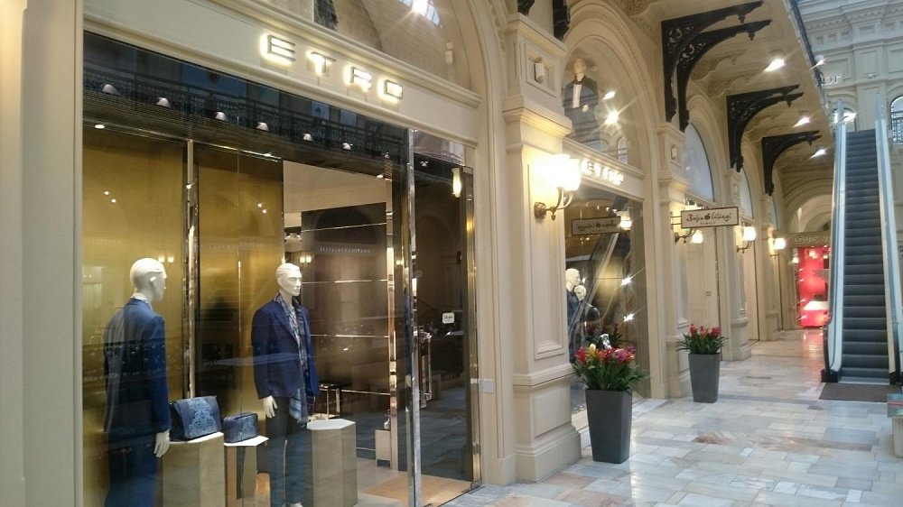 Освещение магазина одежды итальянского бренда ETRO ГУМ